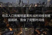 吃瓜入口拆解明星黑料从时间线到链接跳转，我做了完整时间线