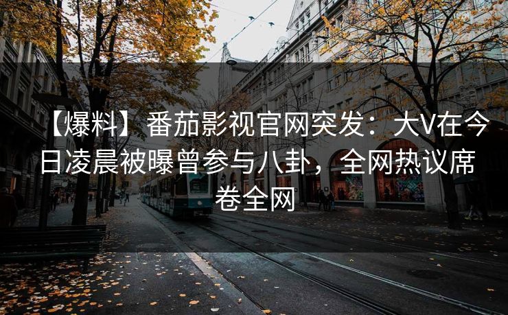 【爆料】番茄影视官网突发：大V在今日凌晨被曝曾参与八卦，全网热议席卷全网